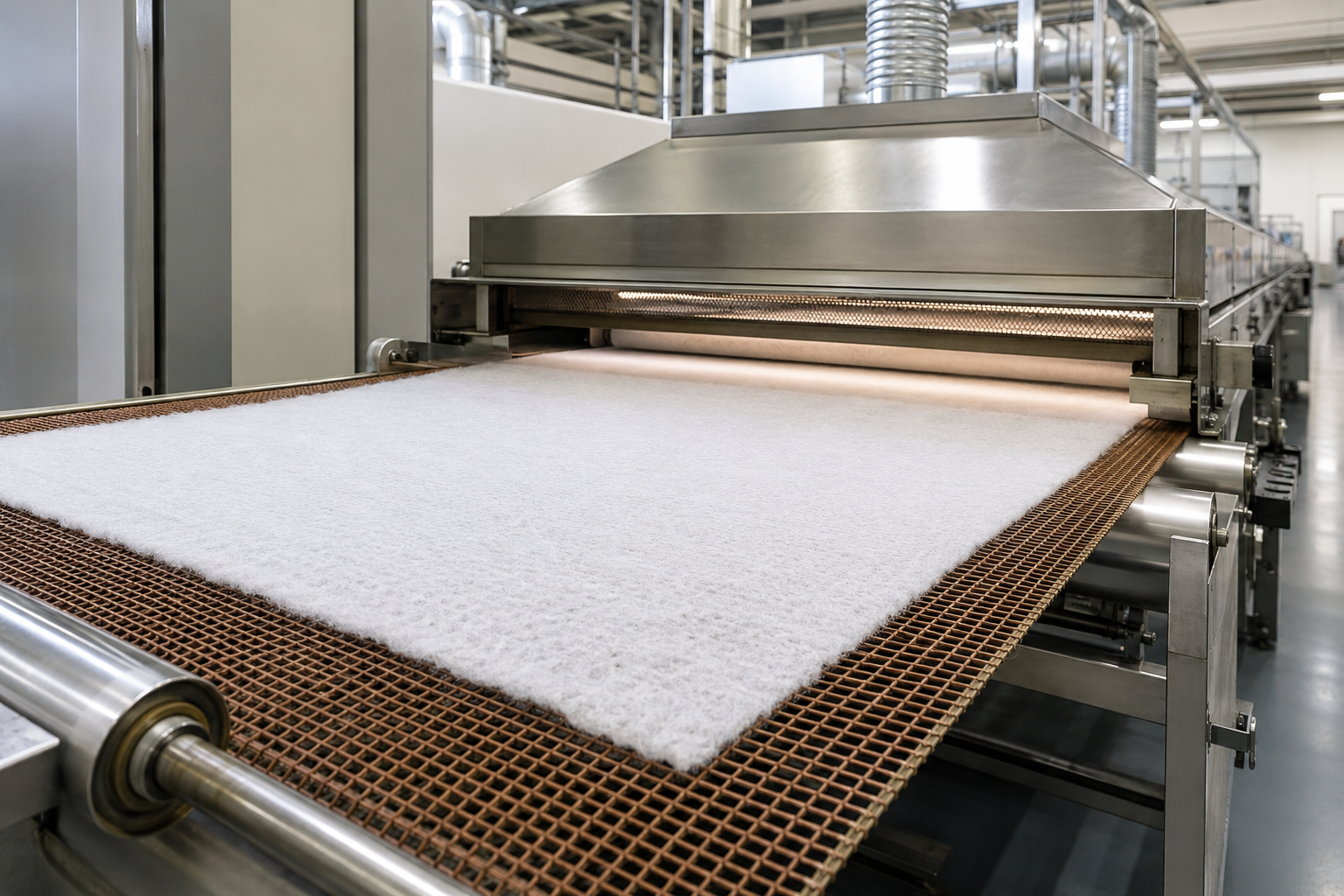 Non-woven thermal bonding line